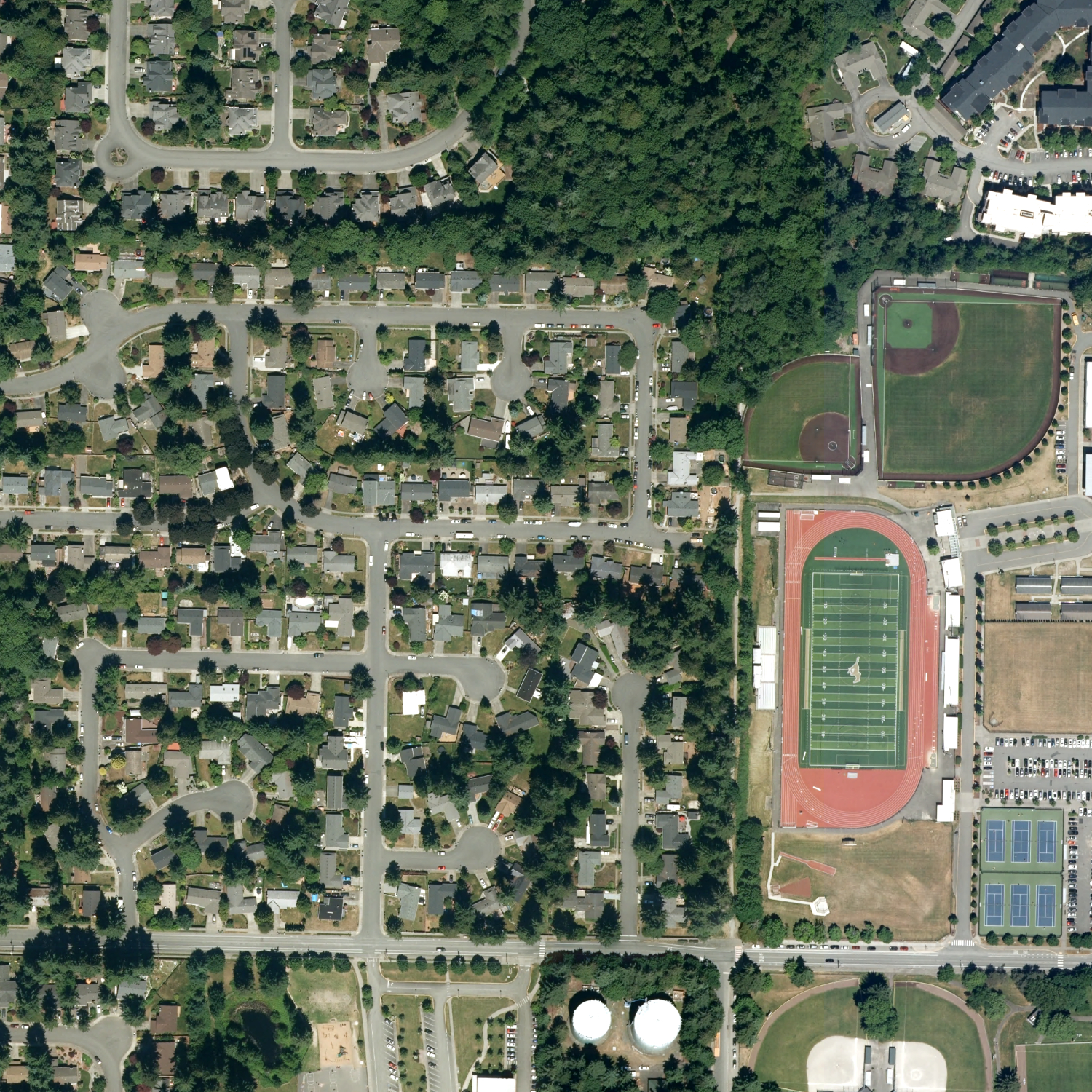 Aerial view of Redmond